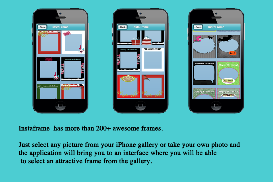 Snap And Frame Quick Photo Frame InstaFrame Amazing Frames for